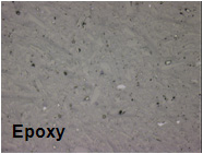 Glass-filled metallographic epoxy compression mounting resin