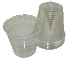 Metallographic castable plastic mixing cups