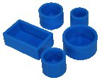 Metallographic castaable rubber mounts
