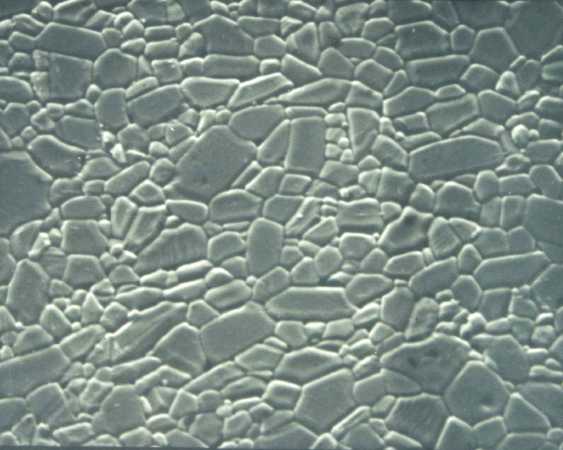 Metallographic microstructure of alumina