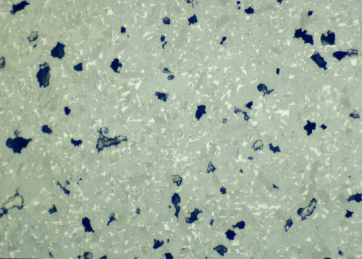 Metallographic micrograph of BeO