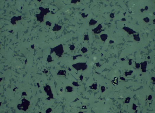 Metallographic micrograph for Cordierite
