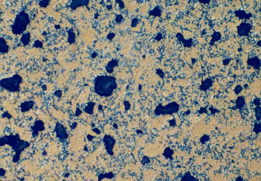 Metallographic micrograph of Steatite ceramic