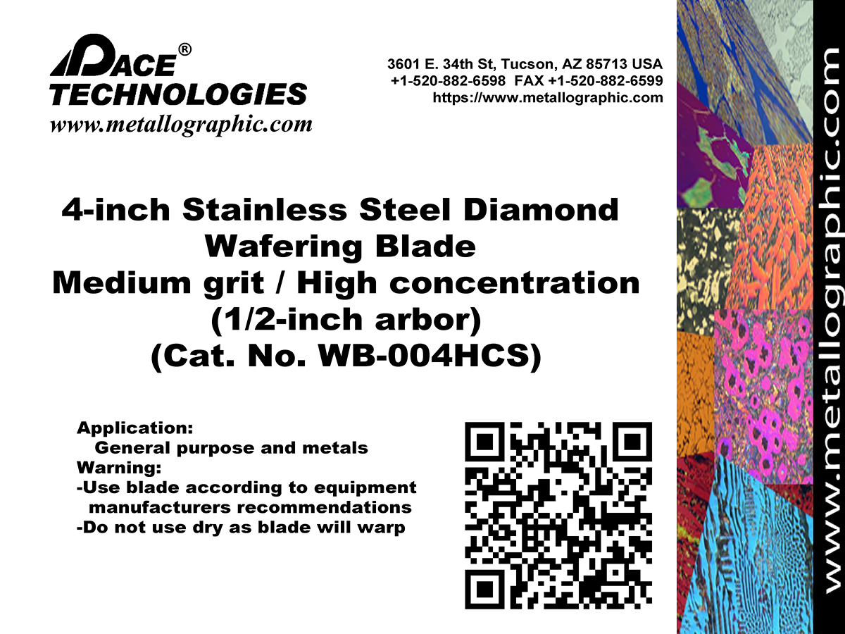 Metallographic Wafering Blades