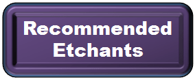 PACE Technologies Recommended Etchants