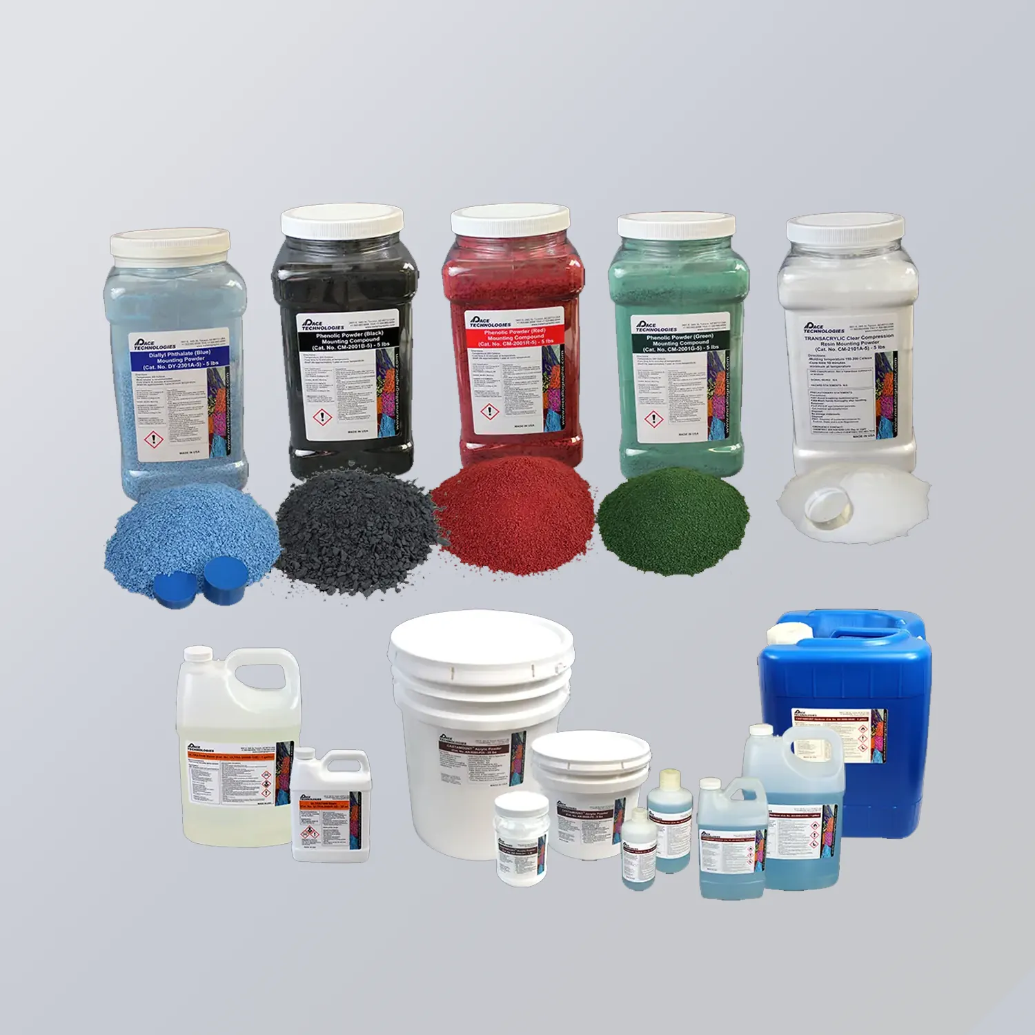 Metallographic mounting consumables