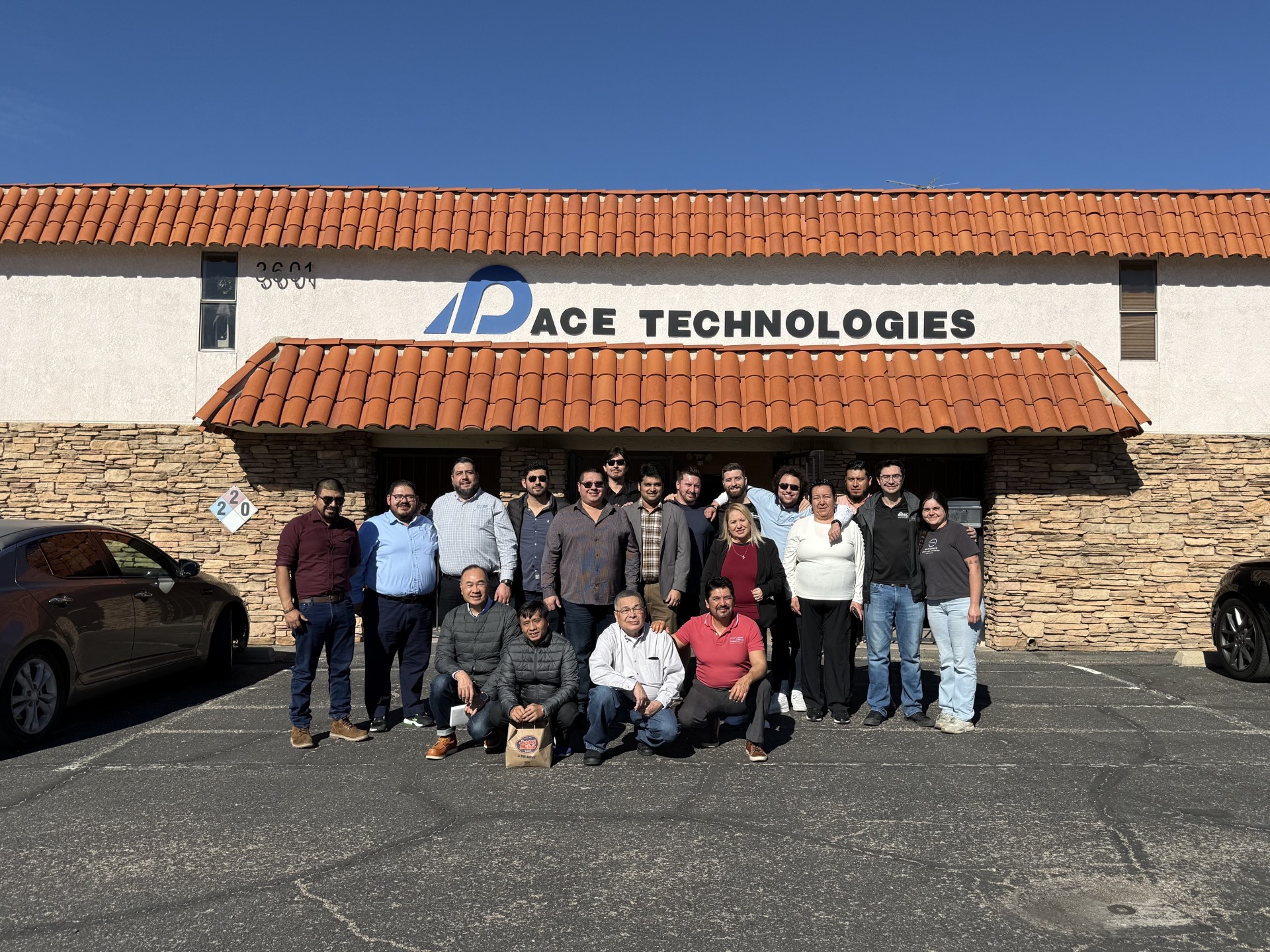 Distributors and PACE team gathered outside the Tucson, Arizona headquarters