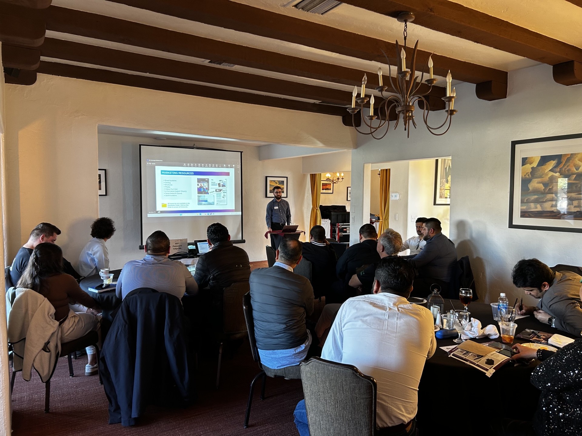 PACE leadership presenting at the distributor forum