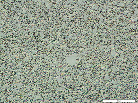 WC-Co thermal spray coating microstructure showing typical Class 7 coating structure