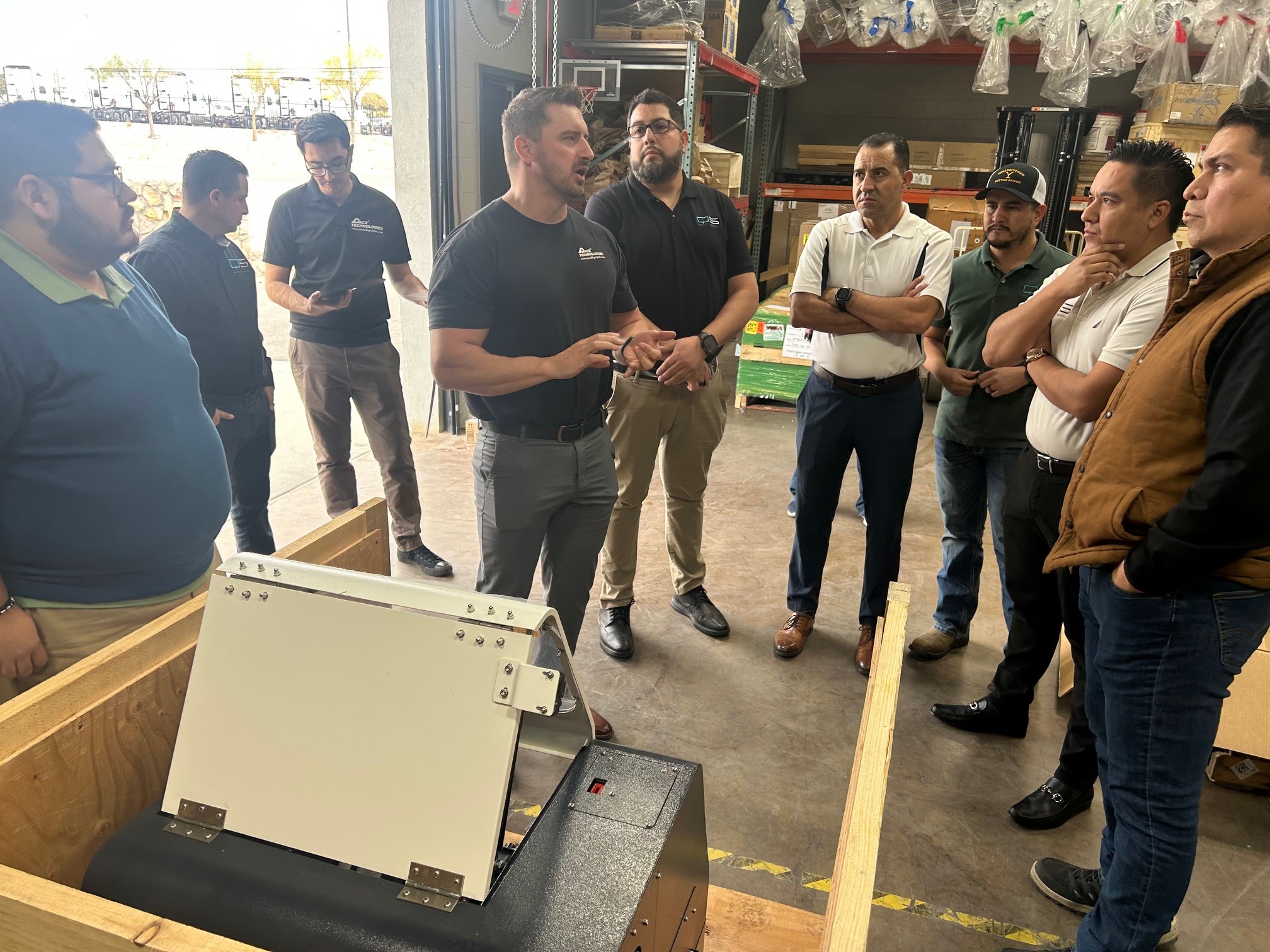 On-site equipment installation